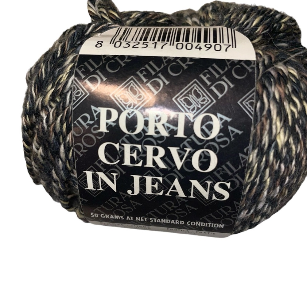 Filatura Di Crosa PORTO CERVO in JEANS Cotton Multicolor Worsted Yarn